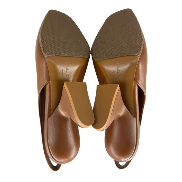 Salvatore Ferragamo Chunky-Heel Sloane 85MM Pumps - Picture 16 of 16